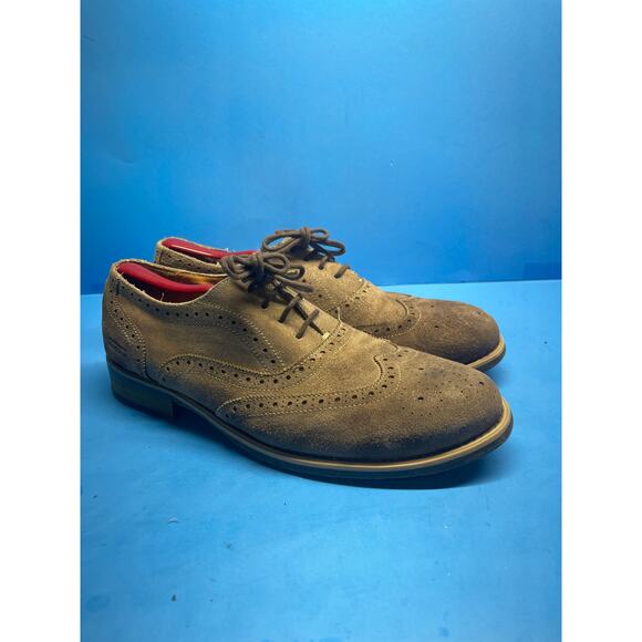 Kenneth Cole Reaction Rogue Trip Oxford Mens Sz 11.5 M From 2012 Beige - Picture 5 of 11